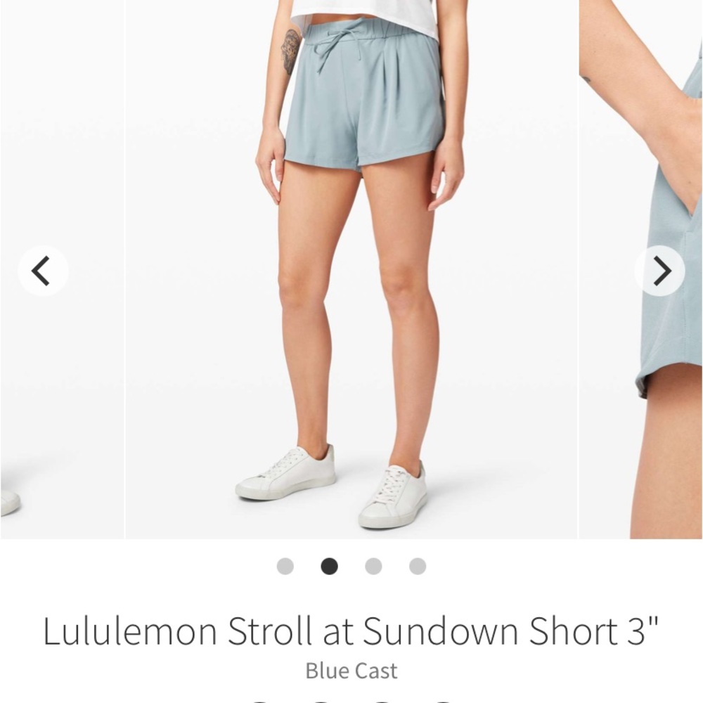 Lululemon Stroll at Sundown Short 3" - Blue Cast